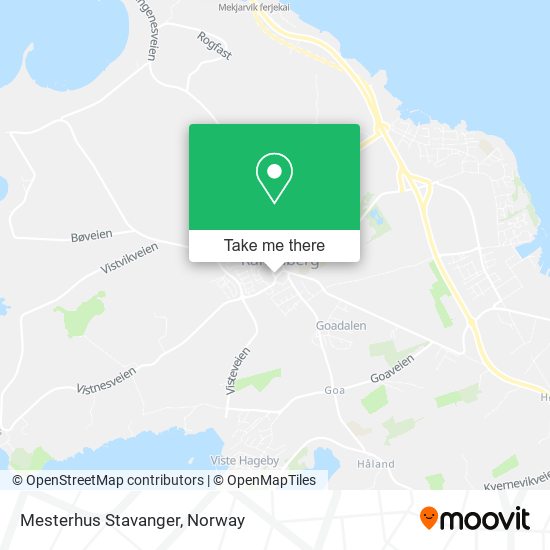 Mesterhus Stavanger map