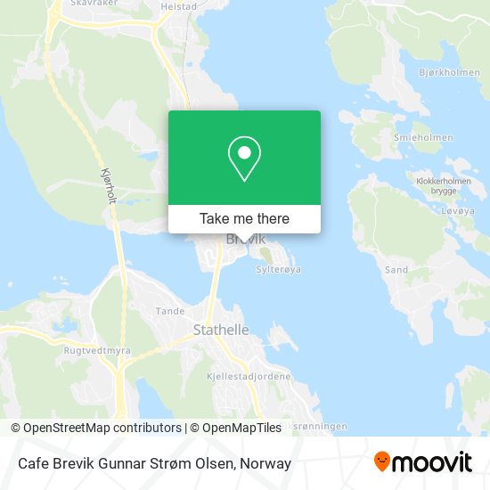 Cafe Brevik Gunnar Strøm Olsen map