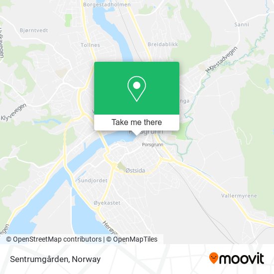 Sentrumgården map