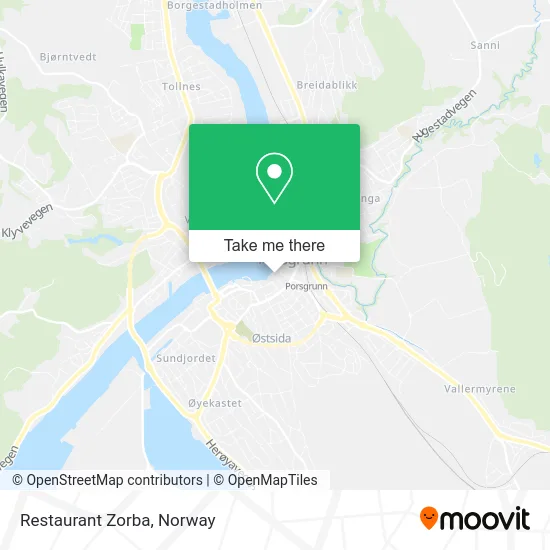 Restaurant Zorba map