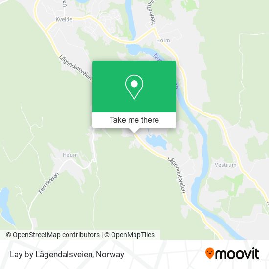 Lay by Lågendalsveien map