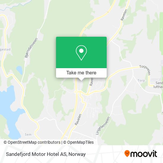 Sandefjord Motor Hotel AS map