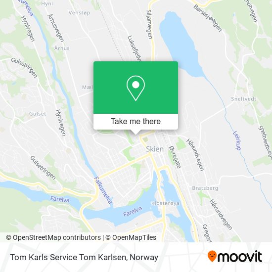 Tom Karls Service Tom Karlsen map