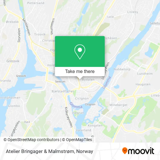 Atelier Bringager & Malmstrøm map