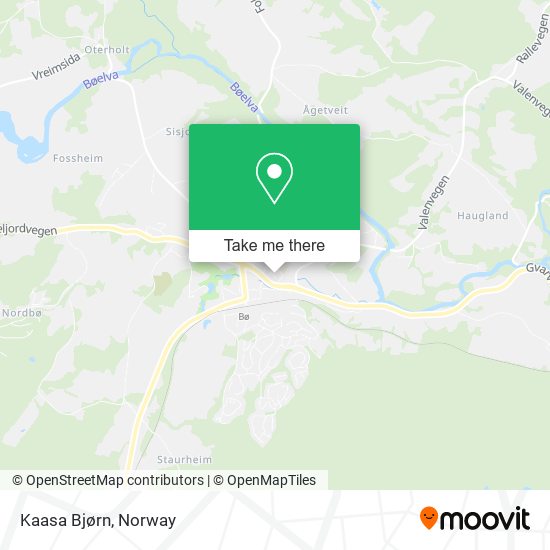 Kaasa Bjørn map