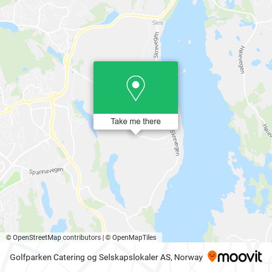 Golfparken Catering og Selskapslokaler AS map