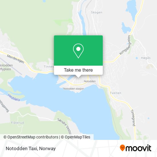 Notodden Taxi map