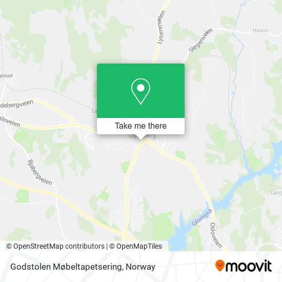 Godstolen Møbeltapetsering map