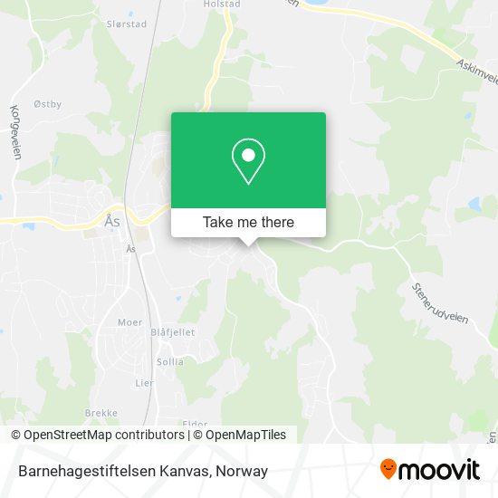 Barnehagestiftelsen Kanvas map