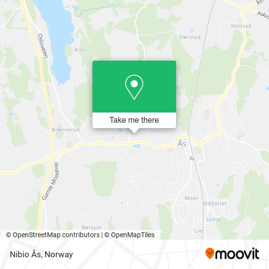 Nibio Ås map