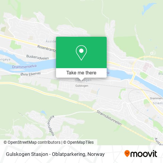 Gulskogen Stasjon - Oblatparkering map