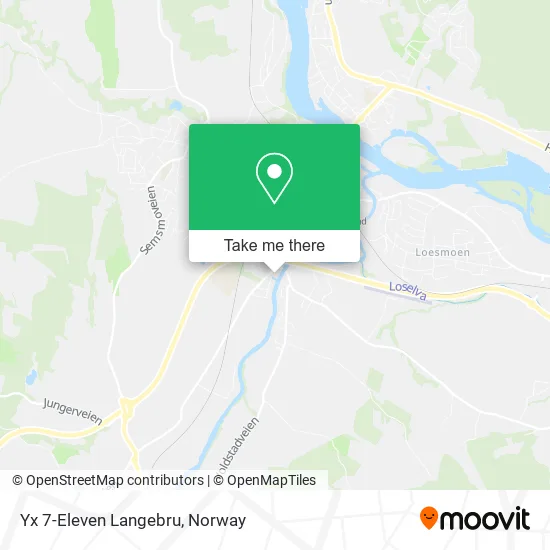 Yx 7-Eleven Langebru map