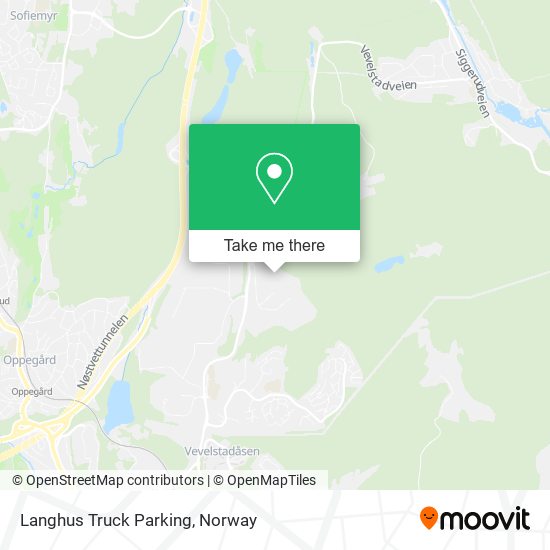 Langhus Truck Parking map