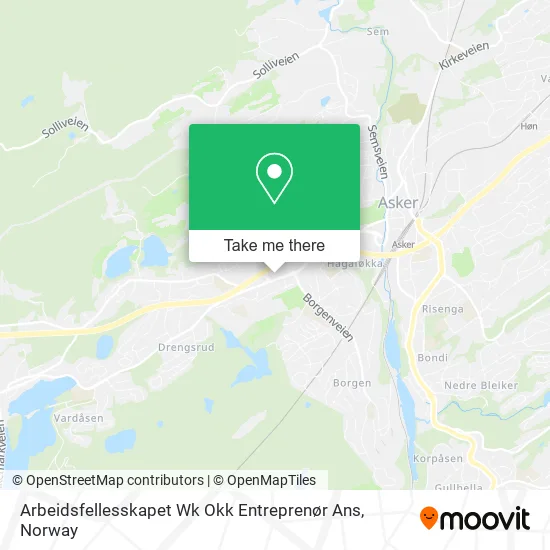 Arbeidsfellesskapet Wk Okk Entreprenør Ans map