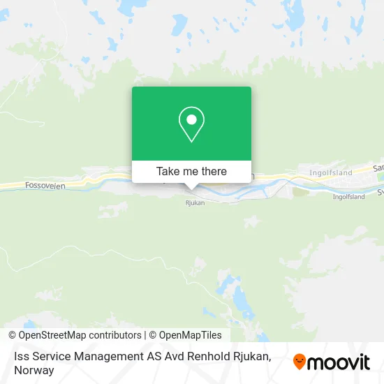 Iss Service Management AS Avd Renhold Rjukan map