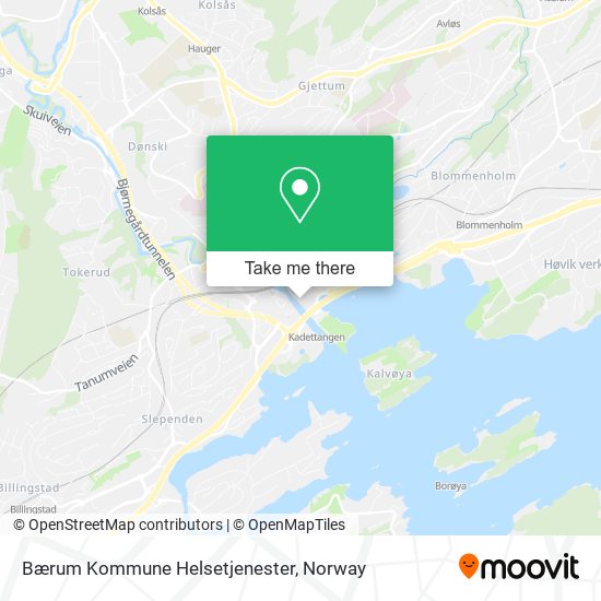 Bærum Kommune Helsetjenester map