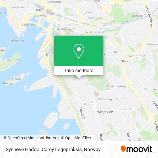 Synnøve Haddal Carey Legepraksis map