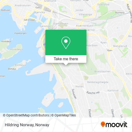 Hildring Norway map