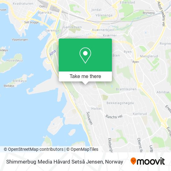 Shimmerbug Media Håvard Setså Jensen map
