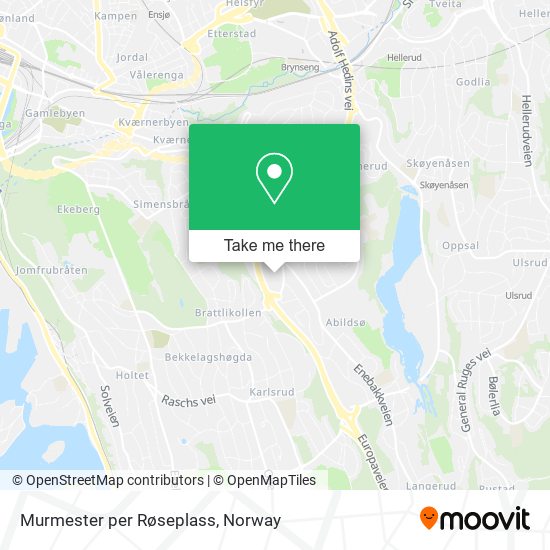 Murmester per Røseplass map