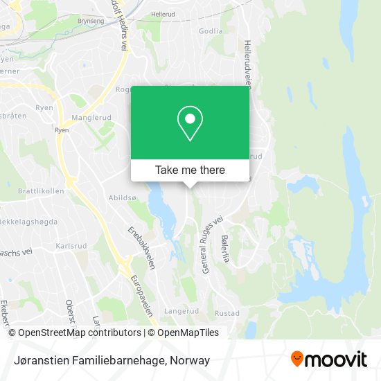 Jøranstien Familiebarnehage map