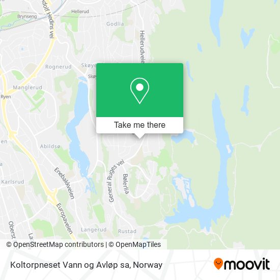 Koltorpneset Vann og Avløp sa map