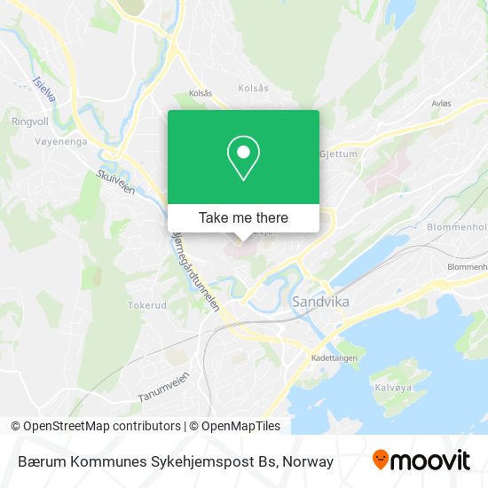 Bærum Kommunes Sykehjemspost Bs map