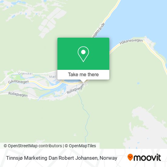 Tinnsjø Marketing Dan Robert Johansen map