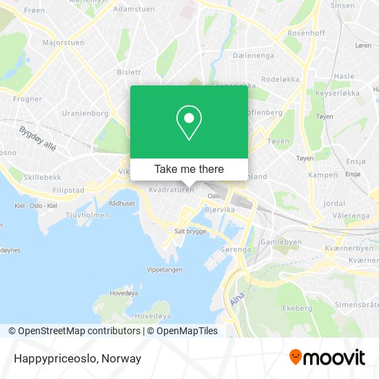 Happypriceoslo map