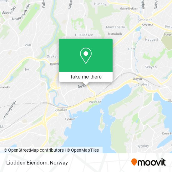 Liodden Eiendom map