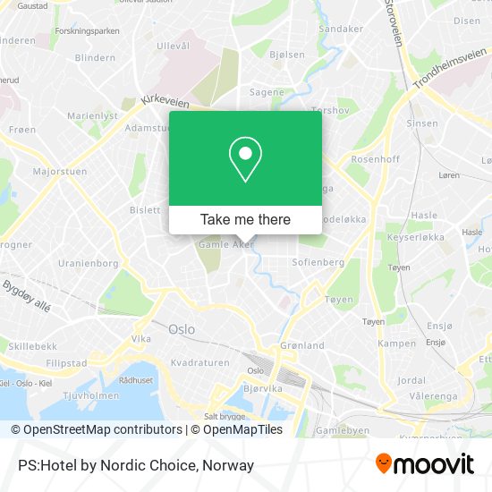 PS:Hotel by Nordic Choice map