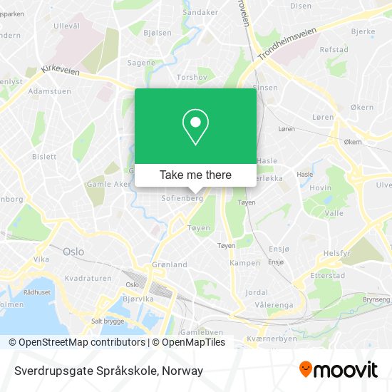 Sverdrupsgate Språkskole map