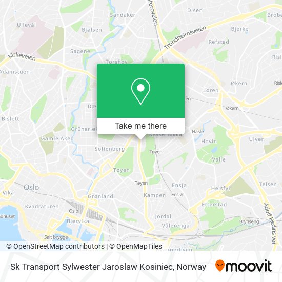 Sk Transport Sylwester Jaroslaw Kosiniec map
