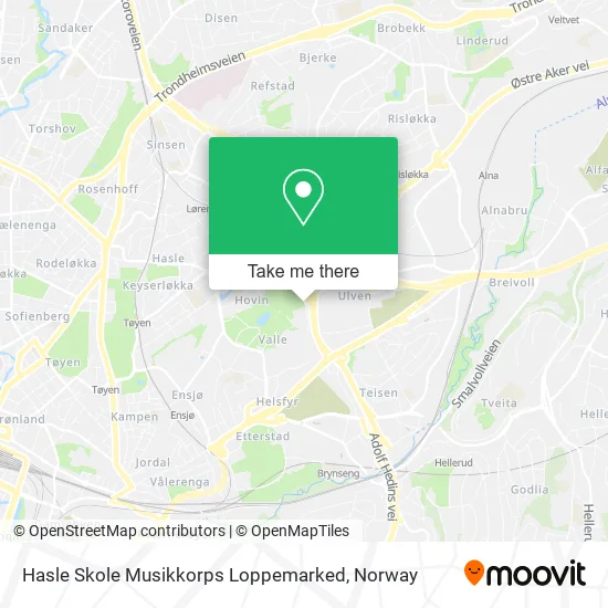 Hasle Skole Musikkorps Loppemarked map