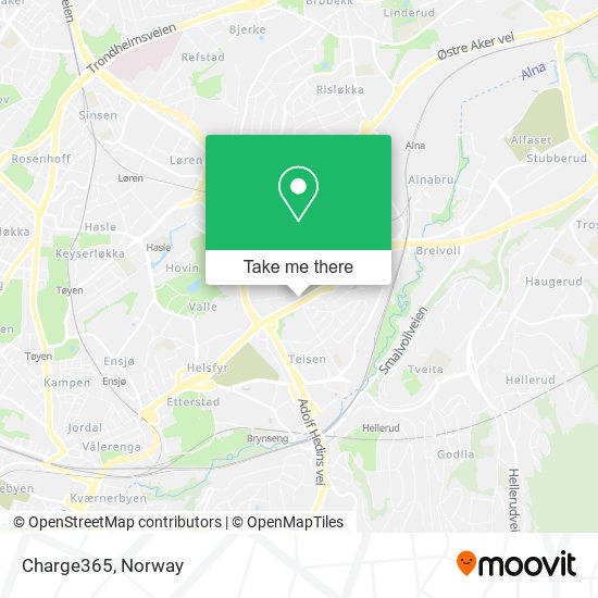 Charge365 map