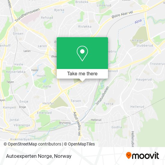 Autoexperten Norge map