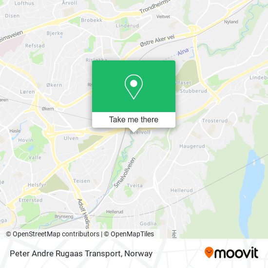 Peter Andre Rugaas Transport map