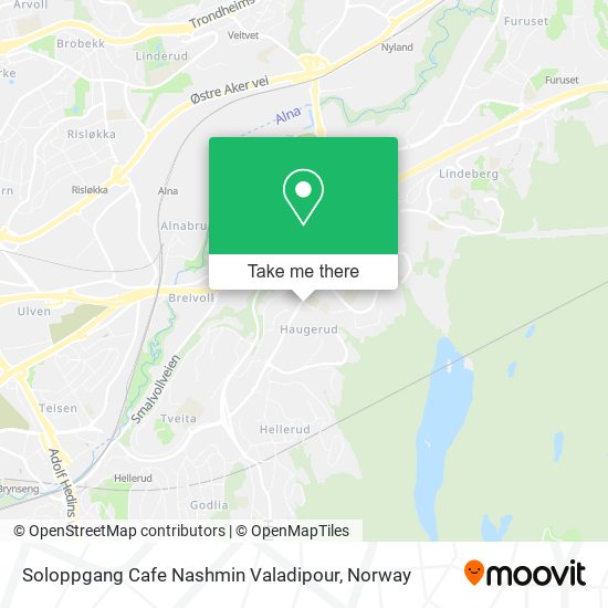Soloppgang Cafe Nashmin Valadipour map