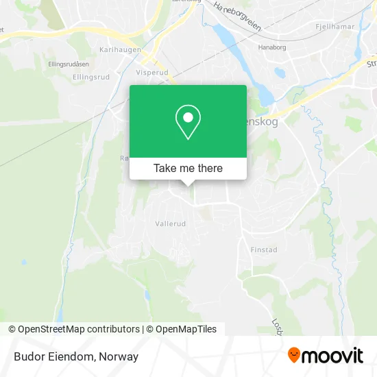 Budor Eiendom map