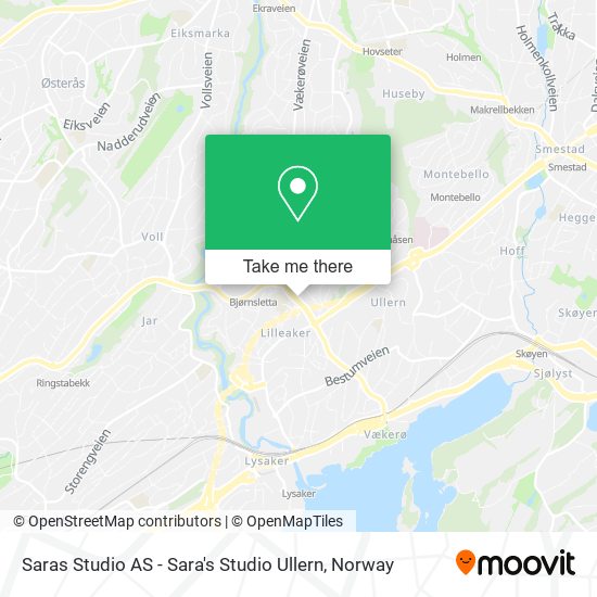 Saras Studio AS - Sara's Studio Ullern map