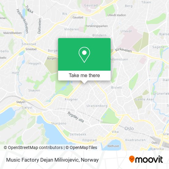 Music Factory Dejan Milivojevic map