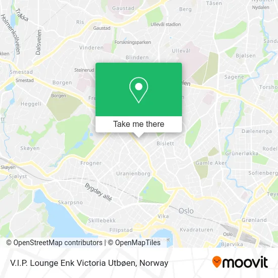 V.I.P. Lounge Enk Victoria Utbøen map