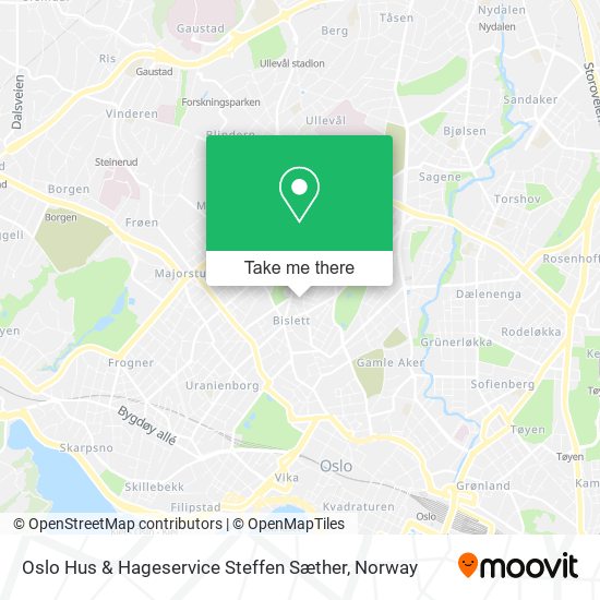 Oslo Hus & Hageservice Steffen Sæther map