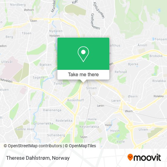 Therese Dahlstrøm map