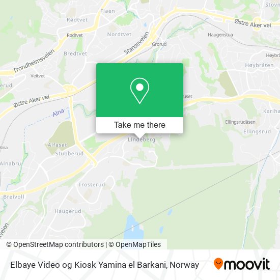 Elbaye Video og Kiosk Yamina el Barkani map