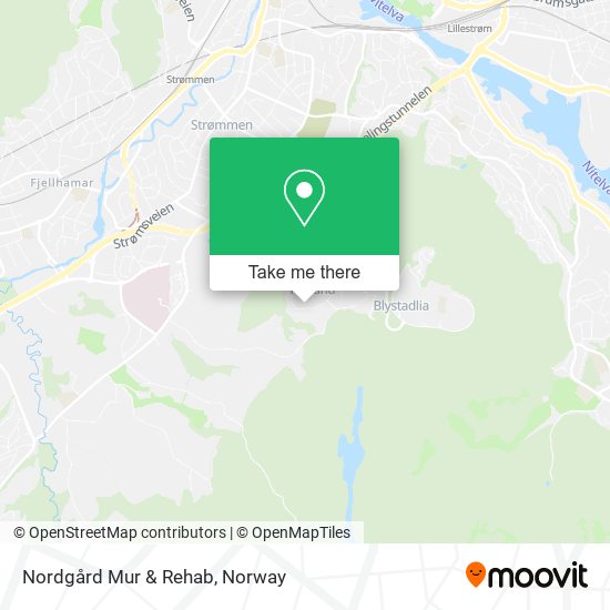 Nordgård Mur & Rehab map