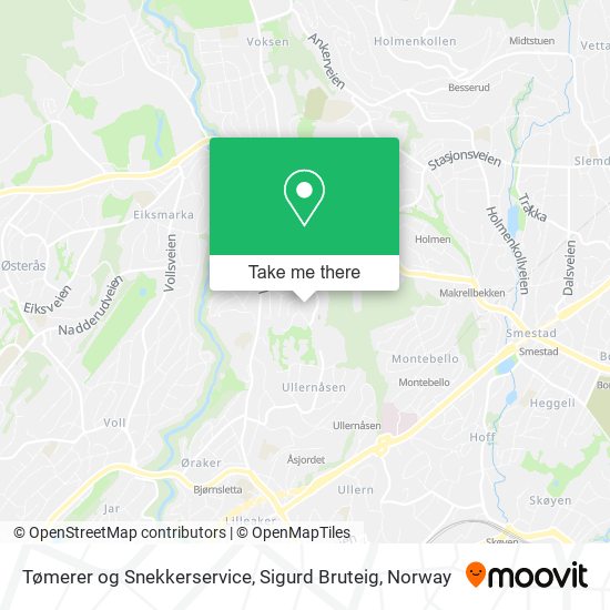 Tømerer og Snekkerservice, Sigurd Bruteig map