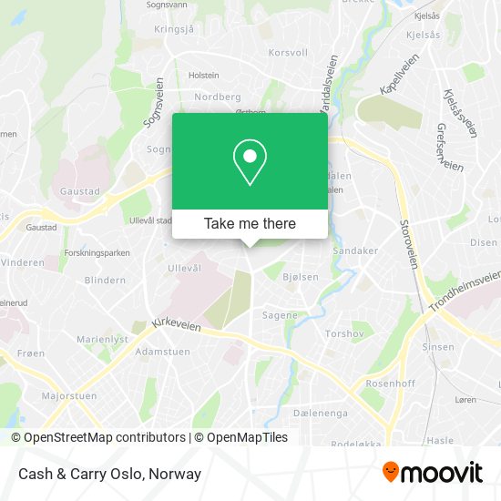 Cash & Carry Oslo map