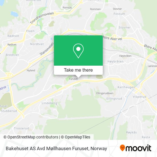 Bakehuset AS Avd Møllhausen Furuset map