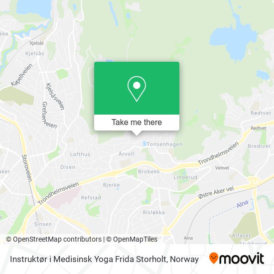 Instruktør i Medisinsk Yoga Frida Storholt map